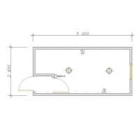 Бытовка с тамбуром 5000х2400х2500 мм
