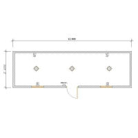 Бытовка модуль 12000х2400х2500 мм