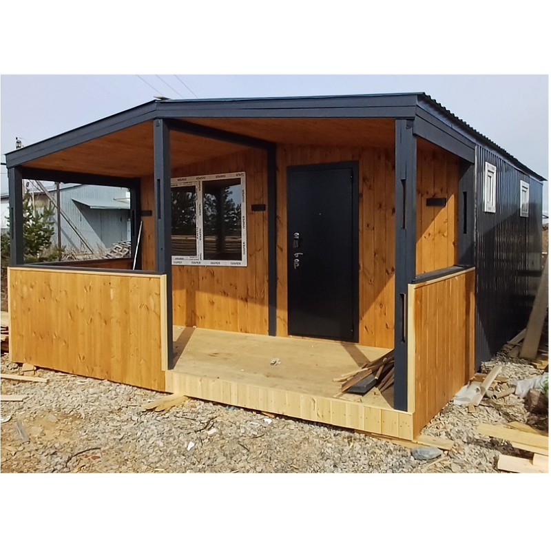 Каркасный дом для дачи 8000x5000x2600 мм Каркасный дом для дачи 8000x5000x2600 мм